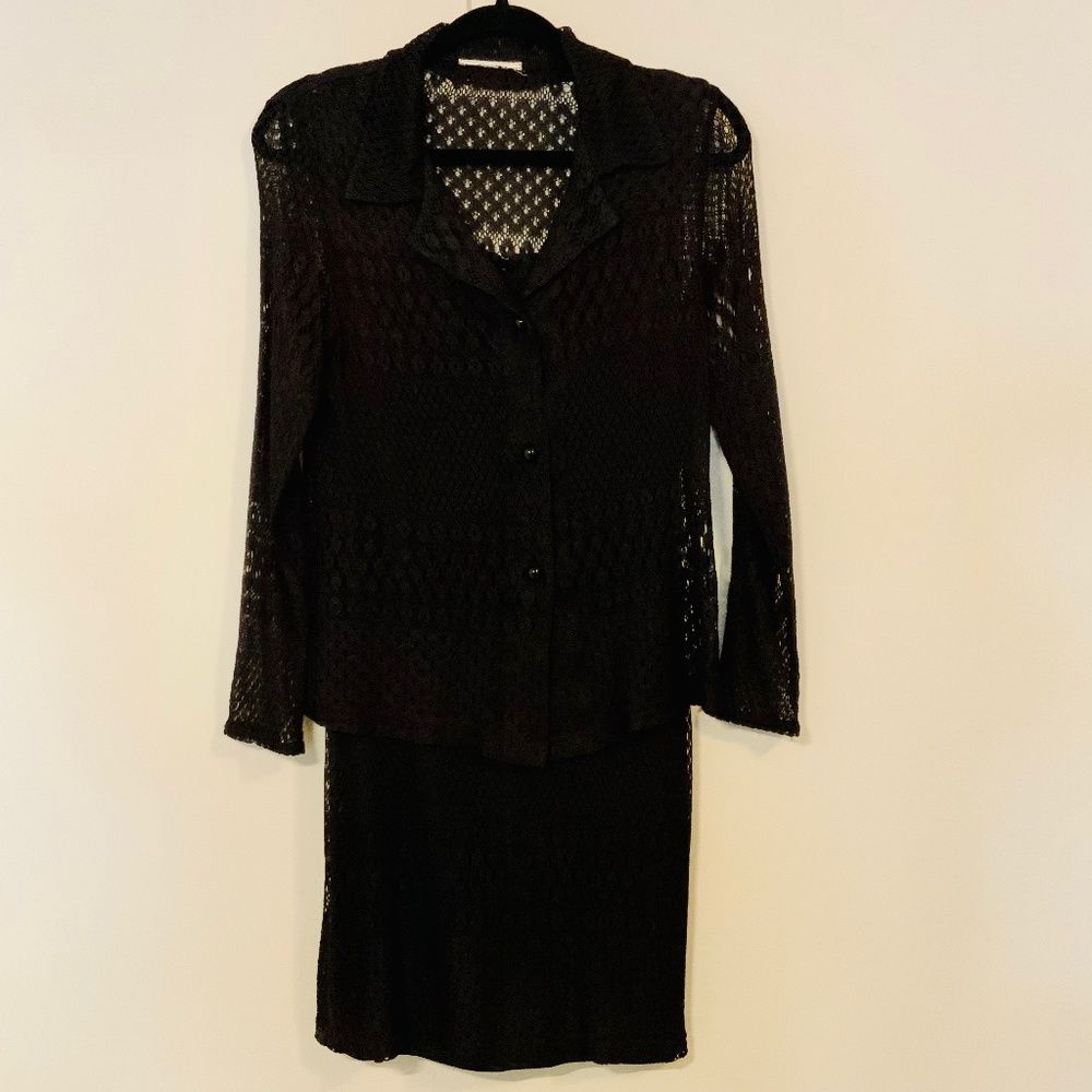 Women’s Black Dress and Jacket